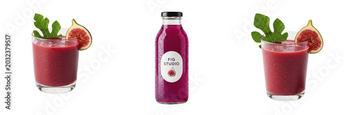 Konstfotografi Fig illuminated fluid juice liquid extract showcasing organic plant emulsion par
