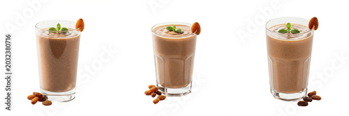 Cuadro en lienzo Raisin low friction fluid smoothie liquid extract showcasing organic plant emuls