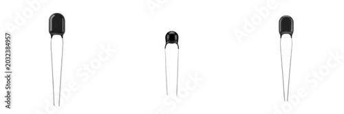 Photography Thermistor NTC electronic hardware component specimen showcasing solid state phy