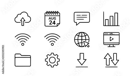 Photos Linear Miscellaneous Icon Set | Modern Vector Icons for UI & Apps
