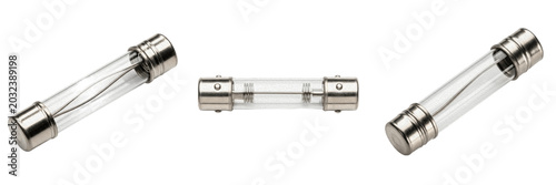 Foto Glass fuse hardware component specimen displaying structural microelectronics ci
