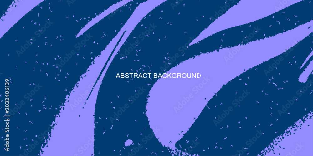 Fototapeta premium Abstract grunge halftone background with flowing wave texture in purple blue minimal style