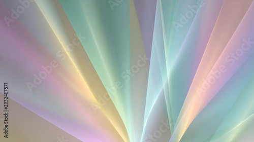 Soft pastel gradient light rays creating a gentle, iridescent flow of color across an elegant abstract background design