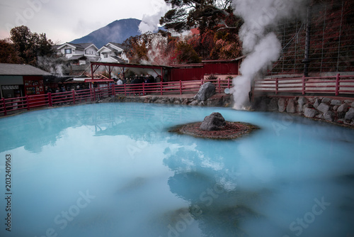 Vászonkép The scenery of Kamado Jigoku in Beppu City, Oita Prefecture, Kyushu, Japan