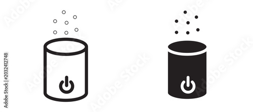 Foto Humidifier In Flat and stroke Style Vector For App, UI, Websites