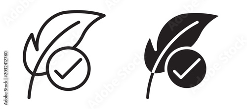 Foto Hypoallergenic tested icon In Flat and stroke Style Vector For App, UI, Websites