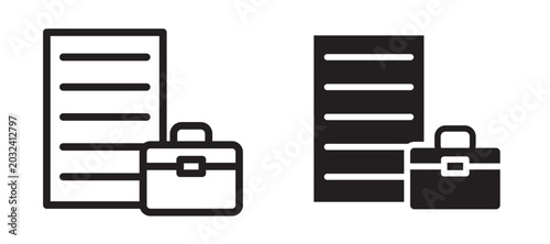 Photos Job description icon In Flat and stroke Style Vector For App, UI, Websites