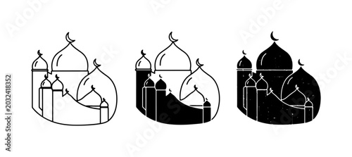 Foto Mosque Icons, Islamic Architecture, Ramadan Symbols, Religious Buildings