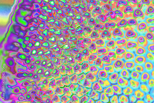 Foto abstract highly stylized kaleidoscopic cellular dense network interconnected rou
