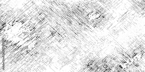 Bild auf Leinwand Black and white grunge texture with diagonal scratches and scuffs on white backg
