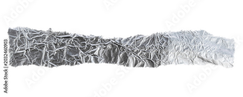 Torn Wrinkled Aluminum Foil