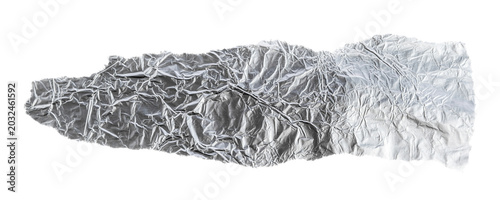 Torn Wrinkled Aluminum Foil