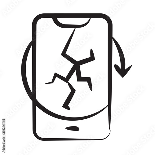 Photos Screen crack + reset arrow
