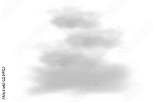 White cloud isolated on black background for photoshop photo manipulation.