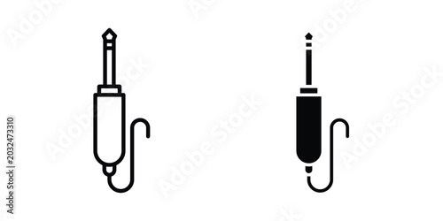 Photography Audio Cable icon For Web And UI, Simple Icons