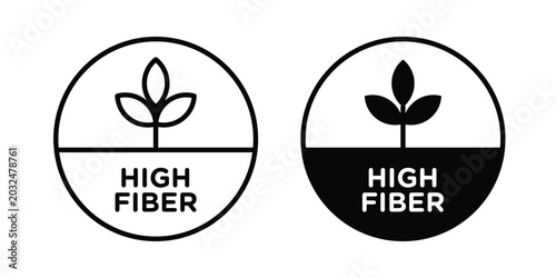 Foto High fiber food icon For Web And UI, Simple Icons