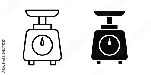 Photos Kitchen scales icon For Web And UI, Simple Icons