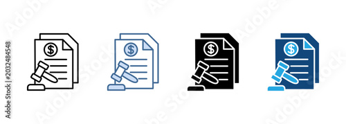 Multi Style Icon Set Penalty Collection