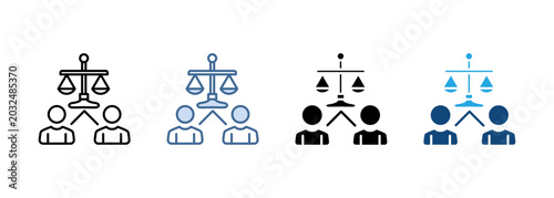Multi Style Icon Set Ethics Collection