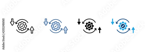 Multi Style Icon Set Procedure Collection