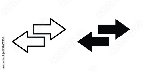 Photos Transfer arrows icon For Web And UI, Simple Icons