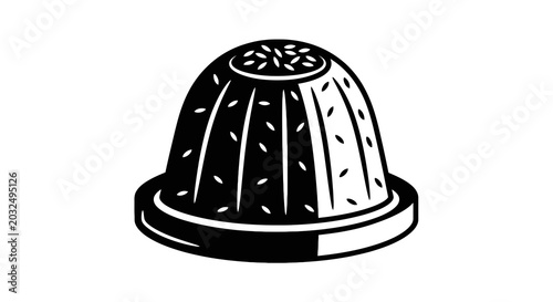 Black and white illustration of juicer.