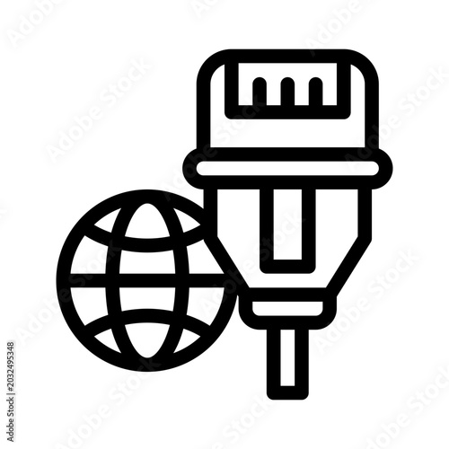 LAN line icon