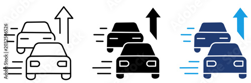Foto GPS Navigation and Traffic Direction icon collections.