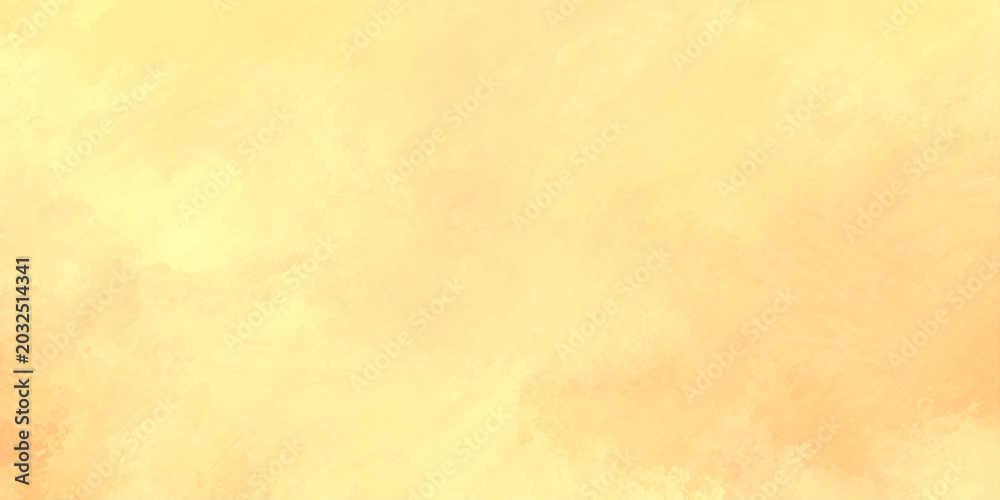 Obraz premium Soft peach and yellow watercolor background texture with subtle gradient and cloudy pattern