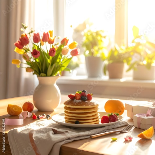 breakfast on the table