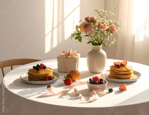 breakfast on the table