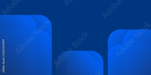Foto Modern blue background with glowing geometric lines