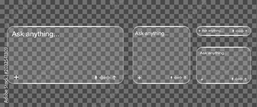 Bild auf Leinwand AI search bar template for web interface design