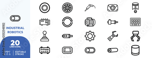 Photos Industrial Robotics icon set