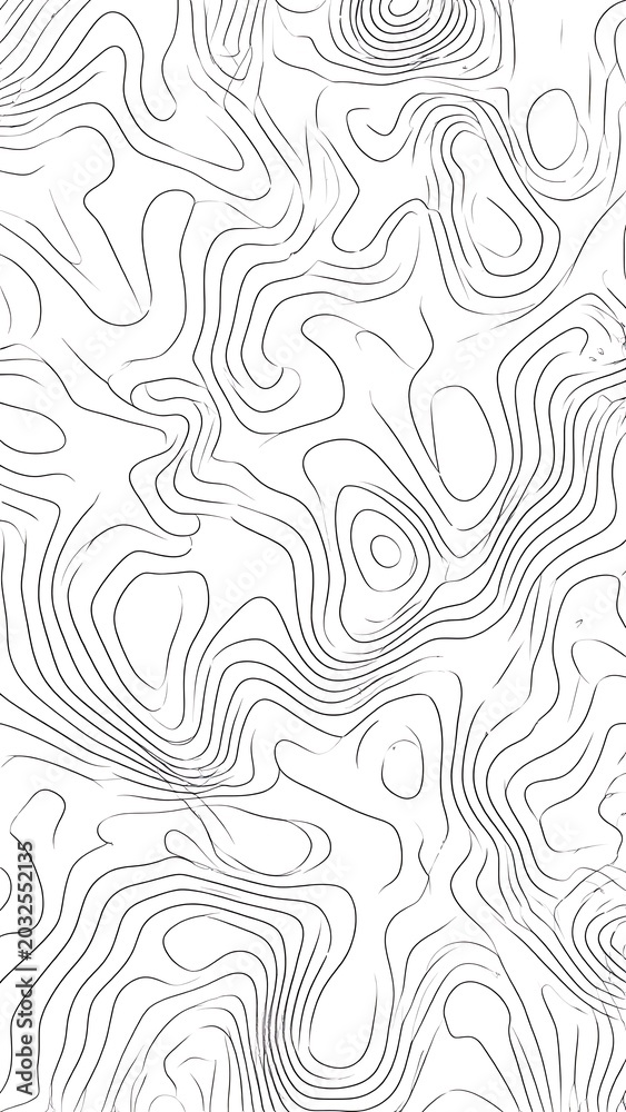 Obraz premium Topographic map contour lines pattern.