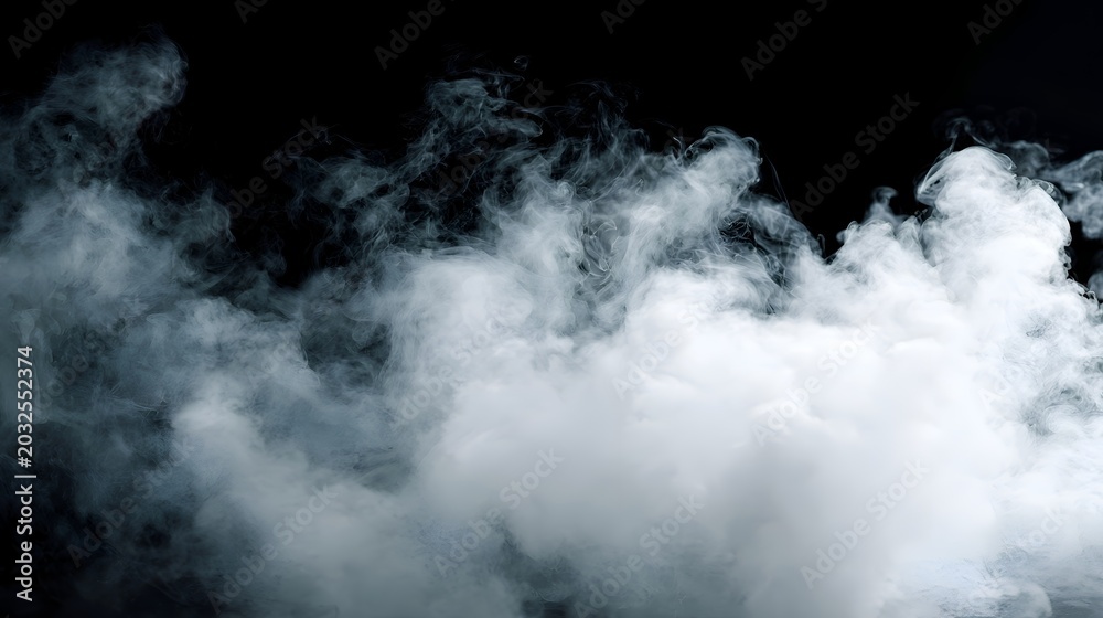 Fototapeta premium smoke on black background