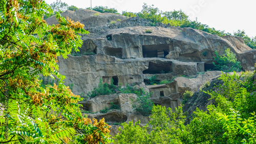 Obraz na plátně Ancient Cliff Dwellings at Zhangshanying, Beijing Yanqing District