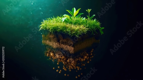 green grass island