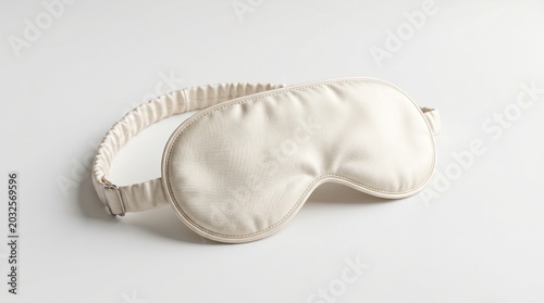 Minimal Sleeping Mask Mockup on Clean White Studio Background