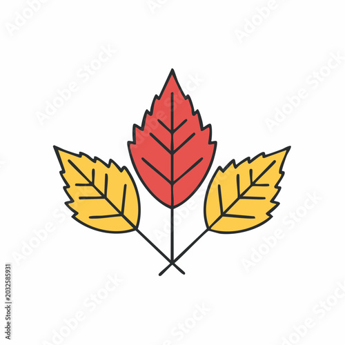 Stylized Autumn Leaves Icon