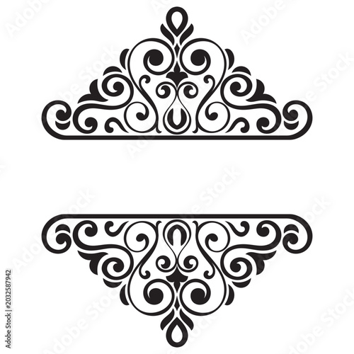 Vintage-style patterns, perfect for decorating invitation cards and including family names.