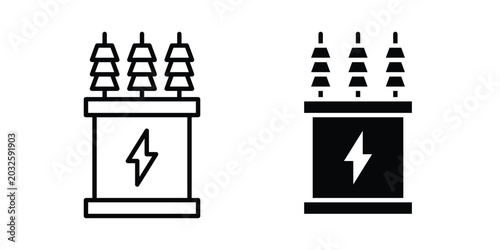 Photos Transformer icon pack in line art and flat design style