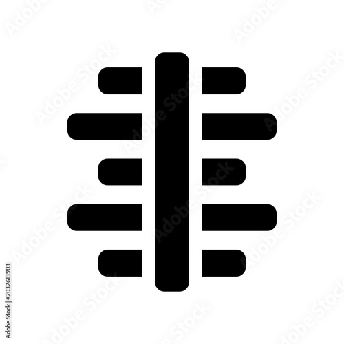 highly versatile vertical equalizer alignment vector icon ideal for data and audio UI designs.