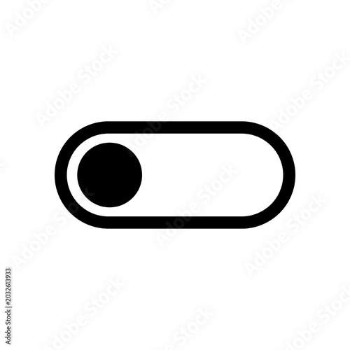 Ultimate toggle switch on off icon vector.
