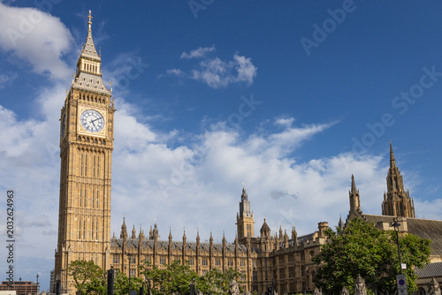 Obraz na płótnie Big Ben and the Palace of Westminster in London