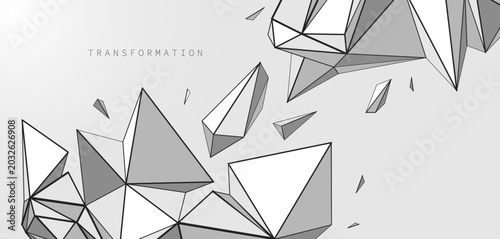 Photos Structural transformation of fragmented forms into a coherent system, expressing process, balance, logic, and the evolution of complex integrated structure