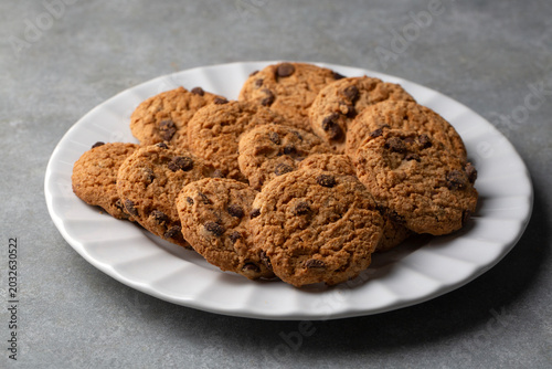 Side View of Chocolate Chip...