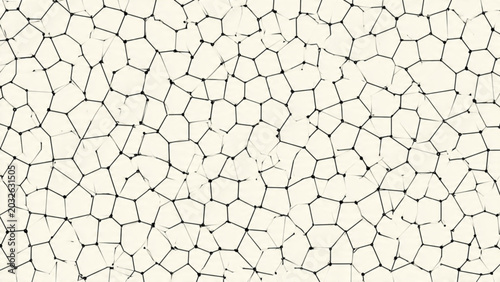 Vászonkép Close-up of Cracked Mud Surface with Fine Pattern in Neutral Colors for Textured