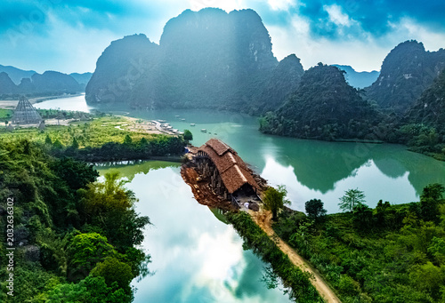 Trang An scenic area near Ninh Binh, Vietna