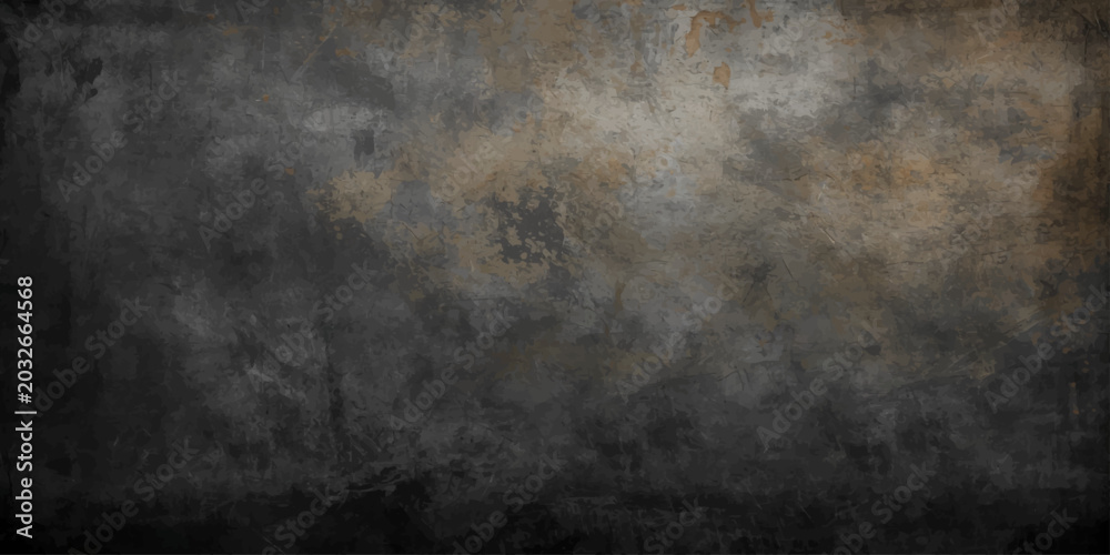 Fototapeta premium Dark grunge metal background with vintage textured wall, rough aged surface and dark abstract grunge design backdrop